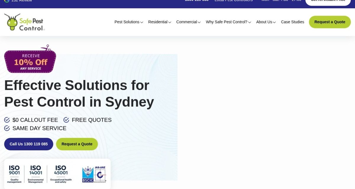 Safe Pest Control Sydney