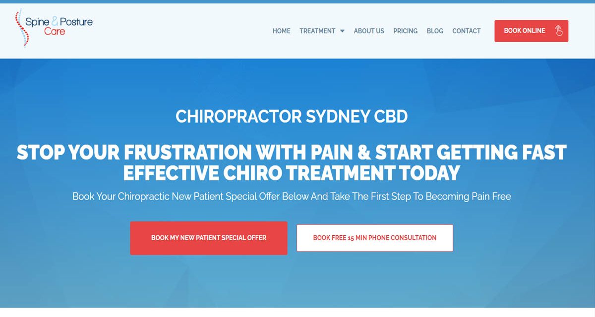 Spine and Posture Care Chiropractor Sydney