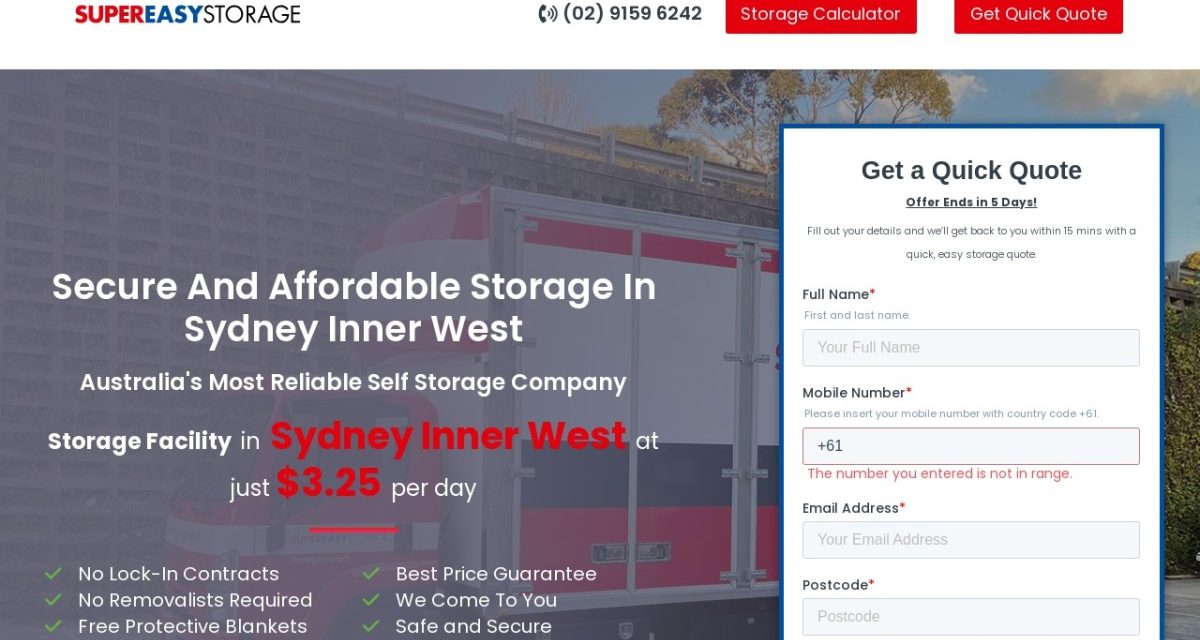 Super Easy Storage Inner West