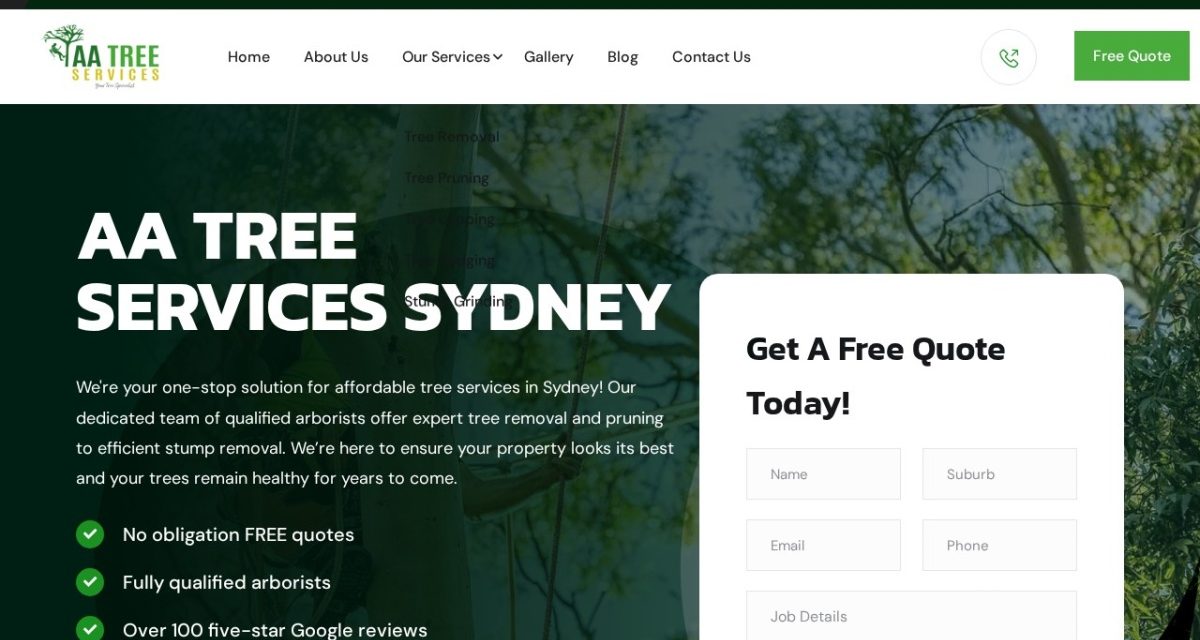 AA Tree Services Sydney