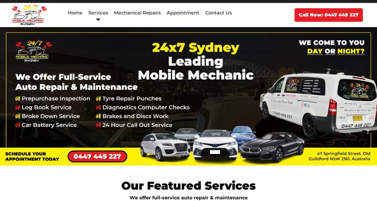 24/7 Mobile Mechanic Sydney